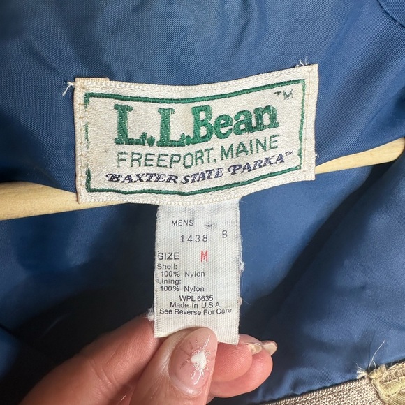 Vintage L.L. Bean Baxter State Chore Parka – Men’s Medium – Made in USA - Picture 4 of 8